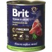 Brit Premium By Nature консервы с говядиной и сердцем для всех собак 850 г.