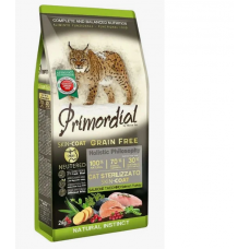 Primordial Cat Adult Neutered Skin&Coat (Лосось и индейка)